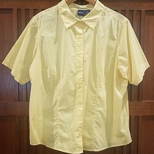 Yellow button down